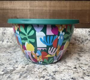 S’well Stainless Steel 64oz Salad Bowl Lunch Kit Travel Floral Boho School Pack